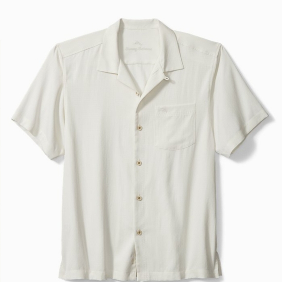 Tommy Bahama Men's IslandZone Coastal Breeze Check Camp Shirt - Elm Green main image 1
